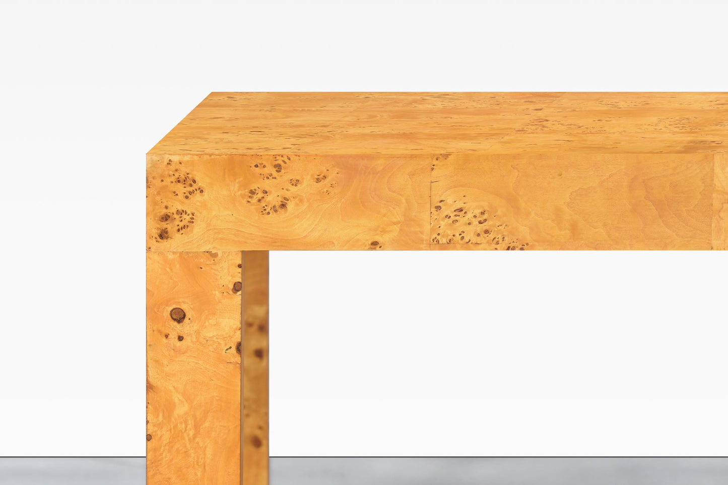 Mid-Century Burl Wood Dining Table by Milo Baughman for Thayer Coggin