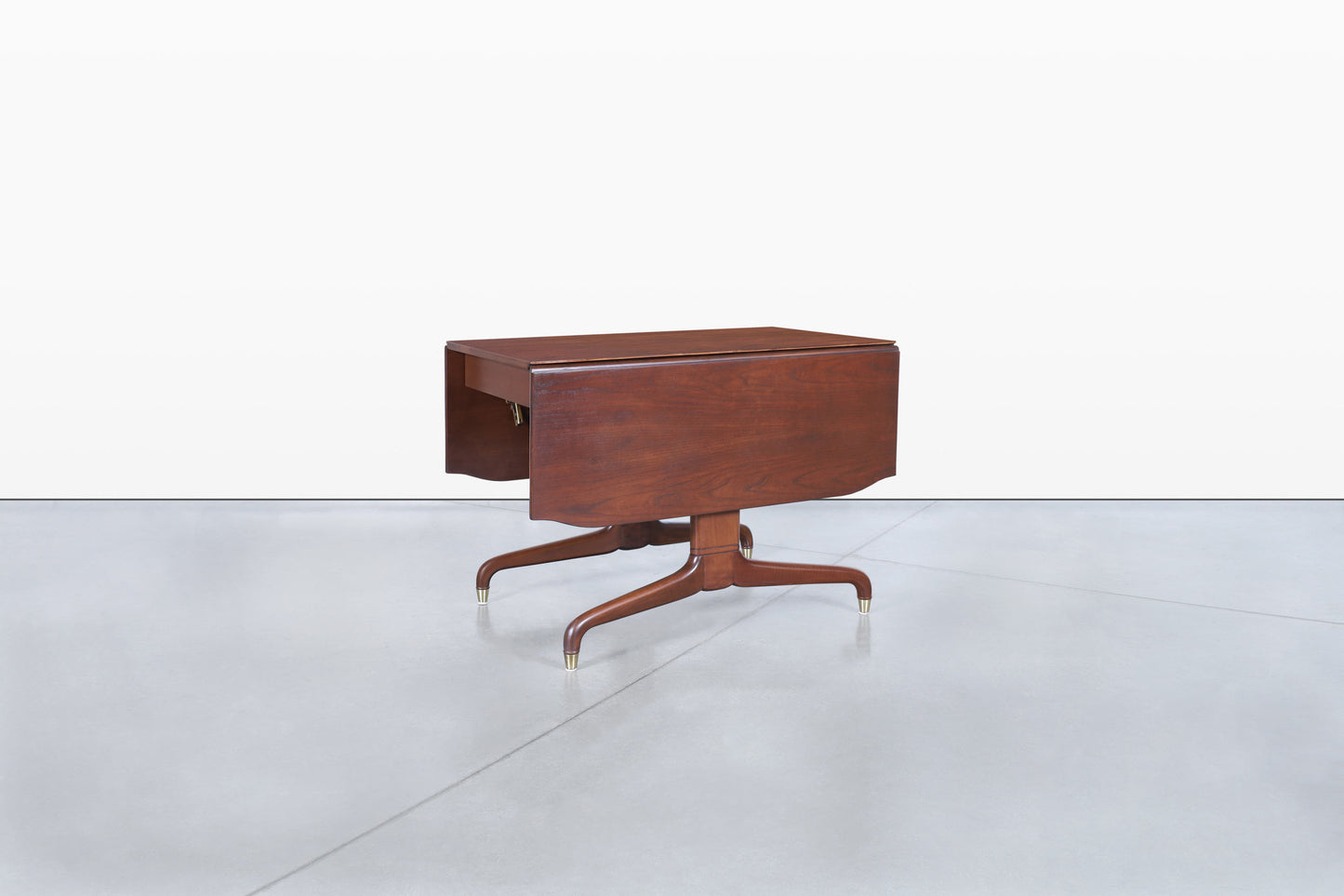 Mid-Century Drop-Leaf Extension Dining Table by Extensole Corporation