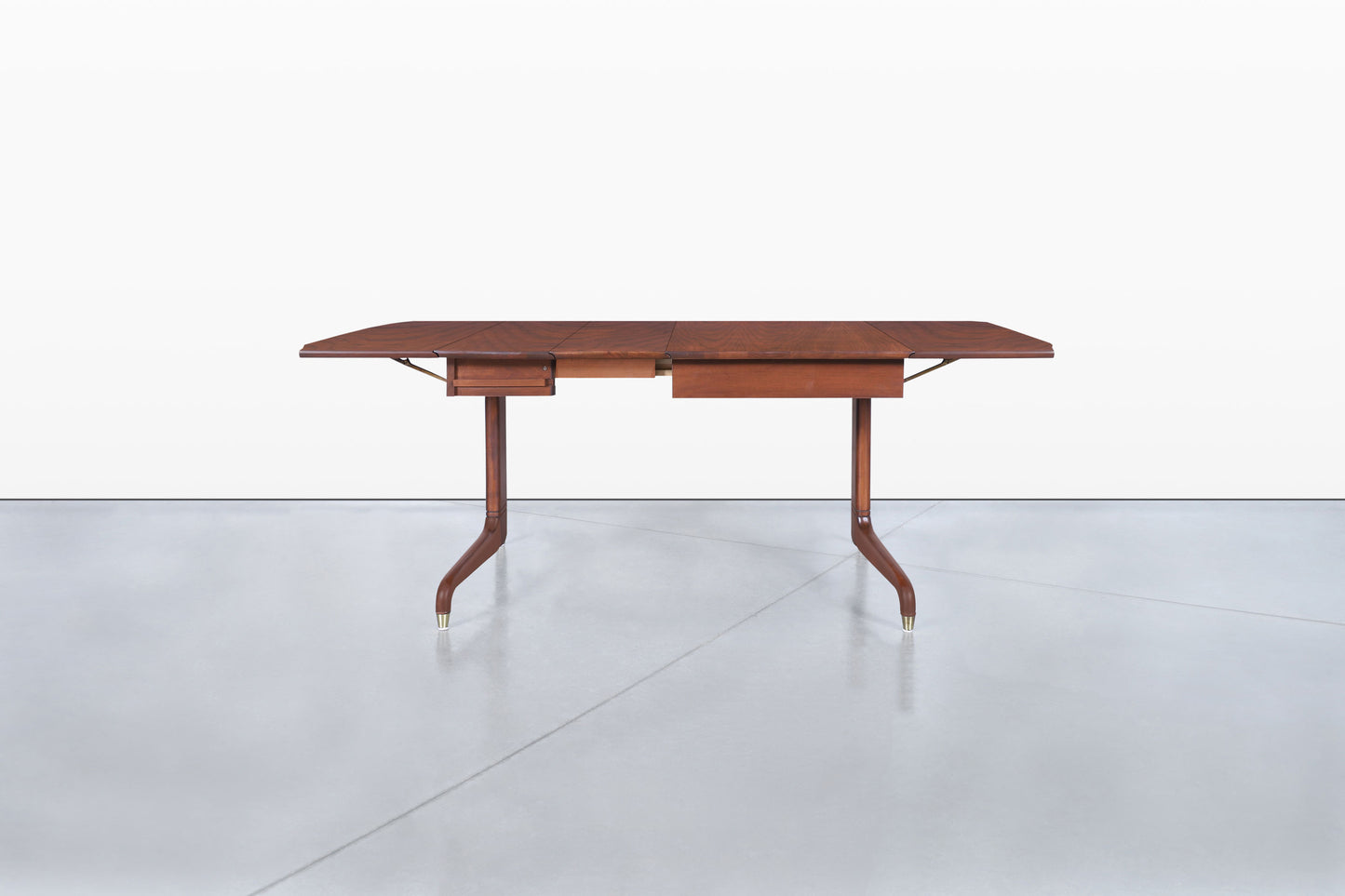 Mid-Century Drop-Leaf Extension Dining Table by Extensole Corporation