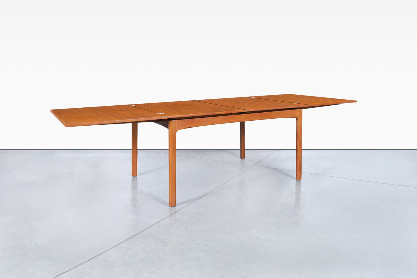 Mid-Century Expanding Teak Dining Table by Folke Ohlsson for Dux