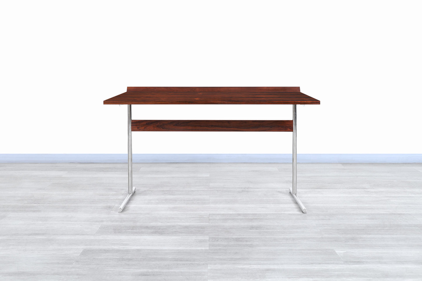 Mid-Century German Rosewood "Omega" Desk by Hans Eichenberg