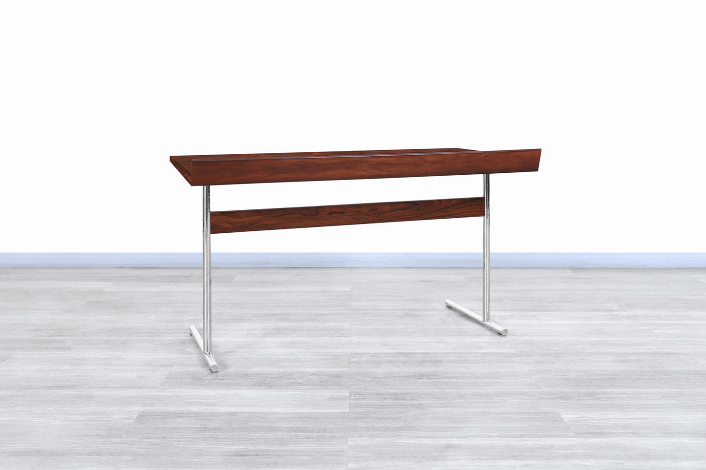 Mid-Century German Rosewood "Omega" Desk by Hans Eichenberg