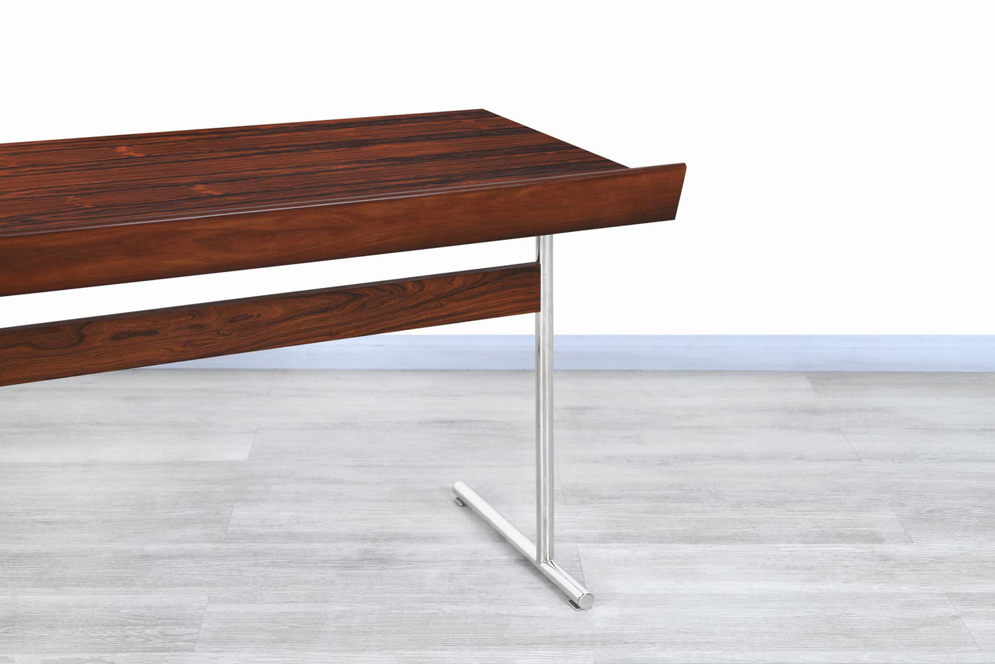 Mid-Century German Rosewood "Omega" Desk by Hans Eichenberg
