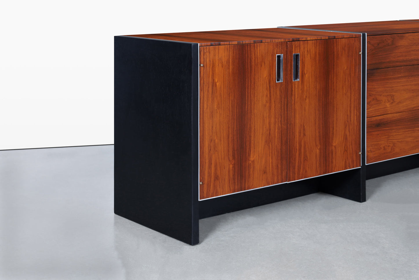 Mid-Century Long Rosewood Credenza by Robert Baron for Glenn of California