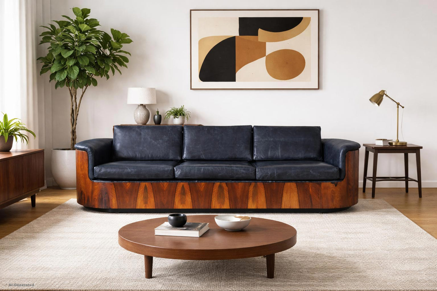 Mid-Century Modern Brazilian Rosewood Sofa by Selig