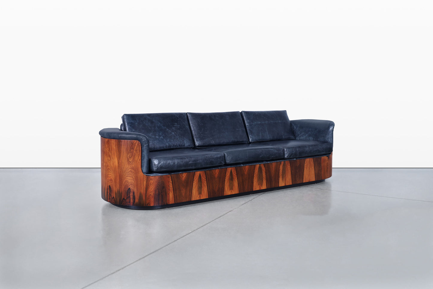 Mid-Century Modern Brazilian Rosewood Sofa by Selig