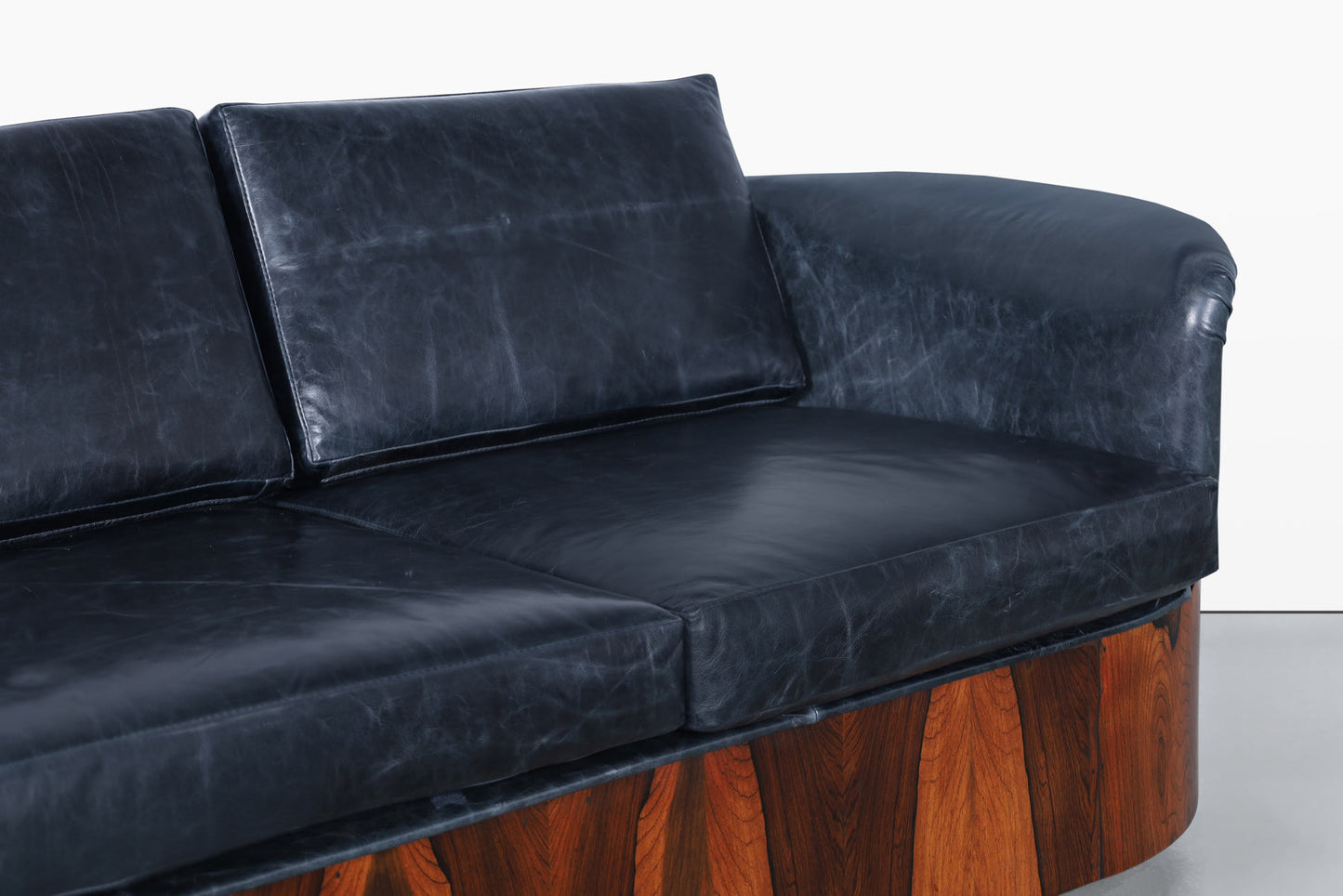 Mid-Century Modern Brazilian Rosewood Sofa by Selig