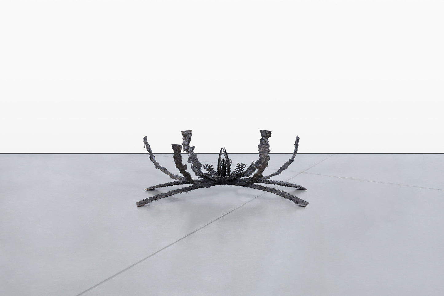 Mid-Century Modern Brutalist Bronze Coffee Table by Daniel Gluck