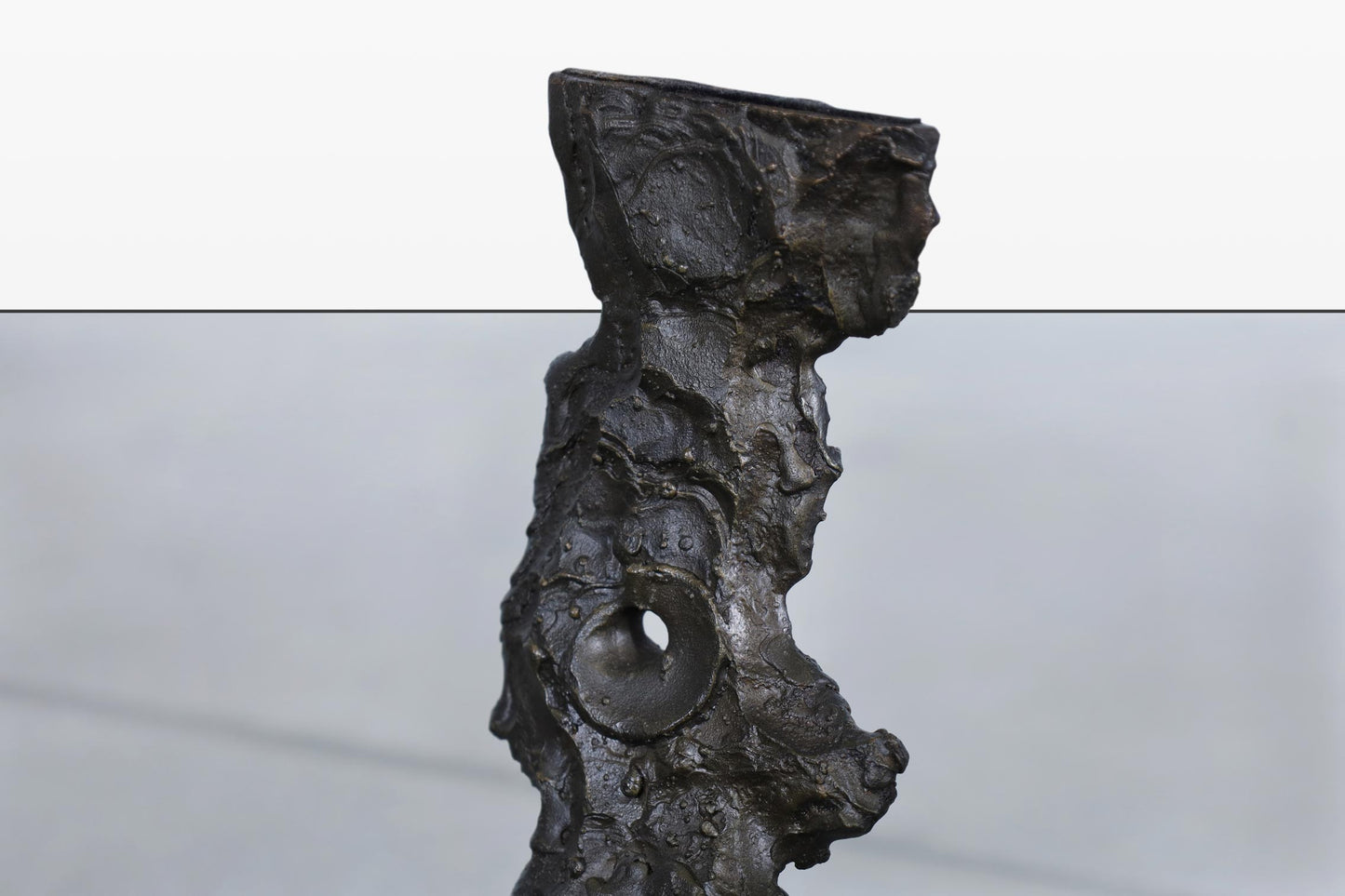 Mid-Century Modern Brutalist Bronze Coffee Table by Daniel Gluck