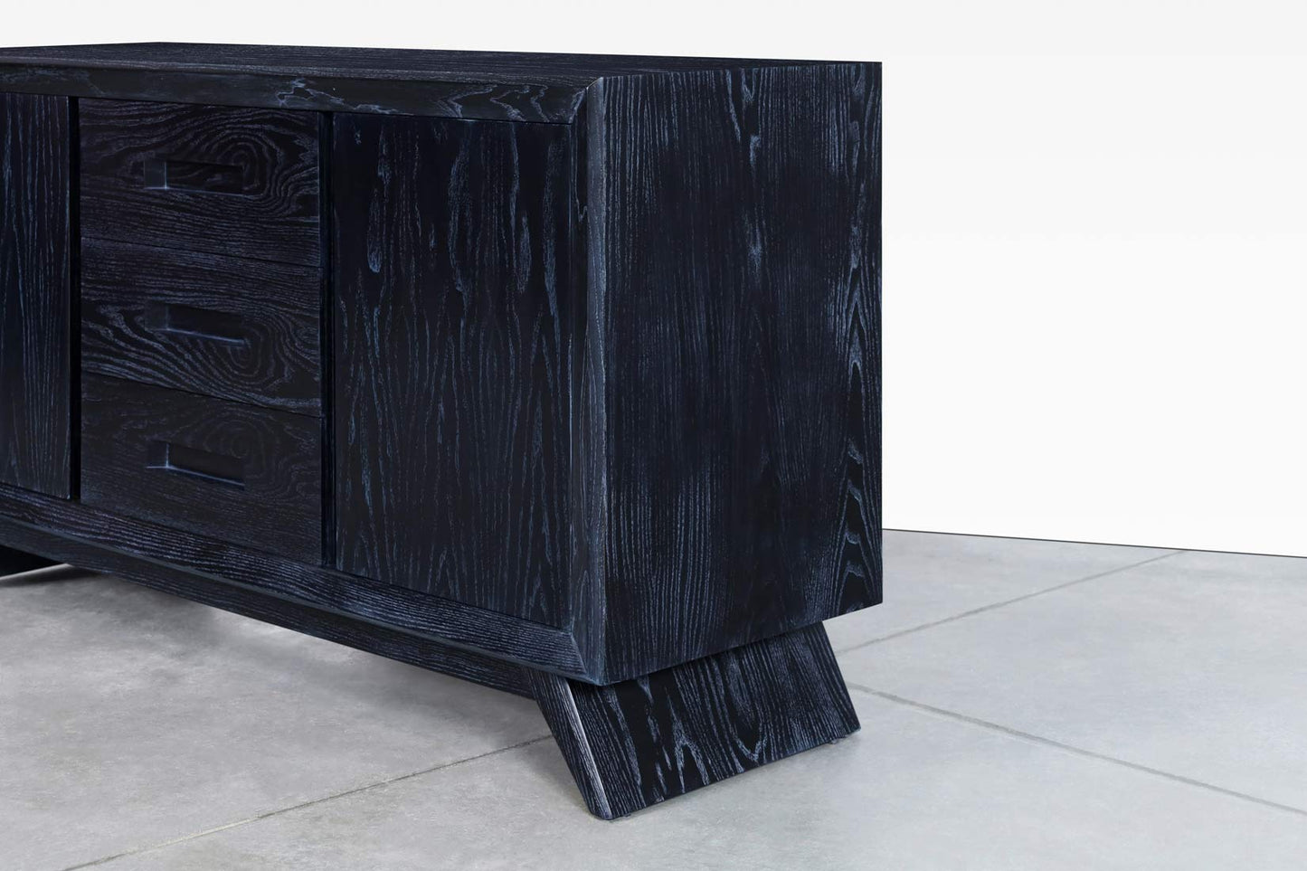 Mid-Century Modern Cerused Credenza Attributed to Paul Frankl