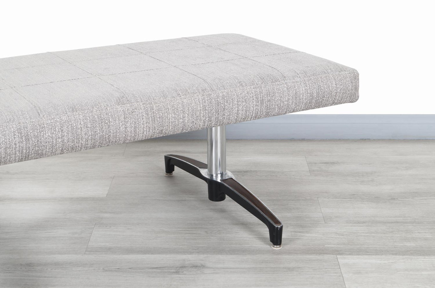 Mid-Century Modern Chrome Bench