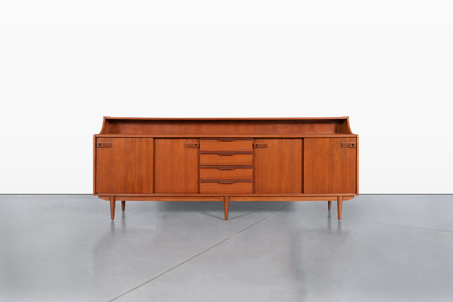 Mid-Century Modern English Teak Credenza / Sideboard, 1960s