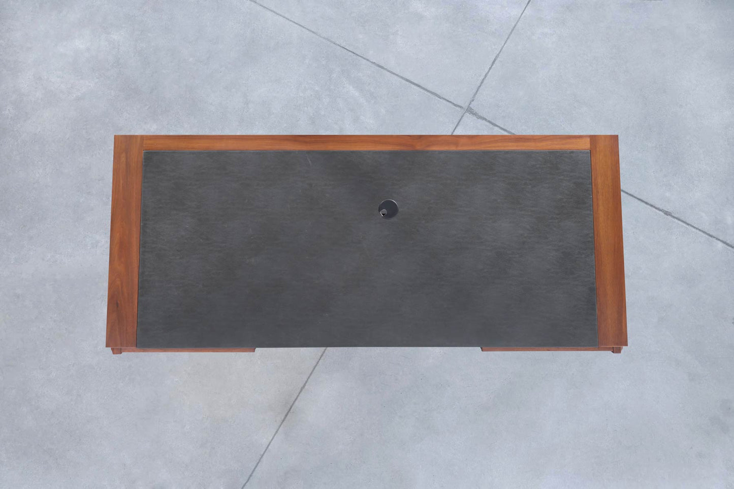 Mid-Century Modern Executive Walnut Desk