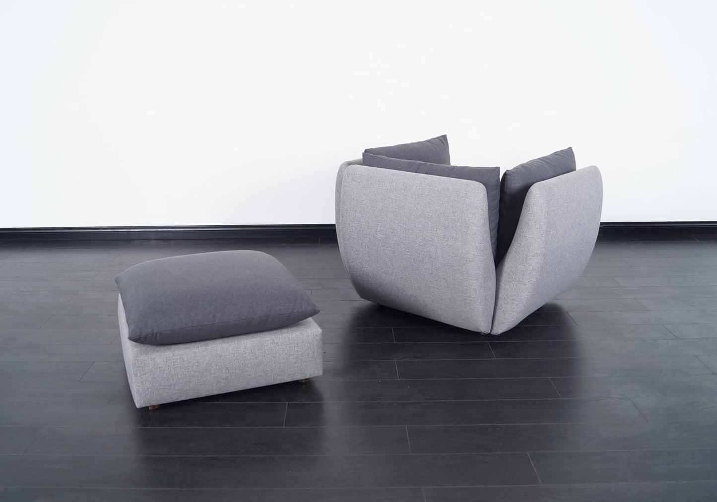 Mid-Century Modern Lounge Chair & Ottoman