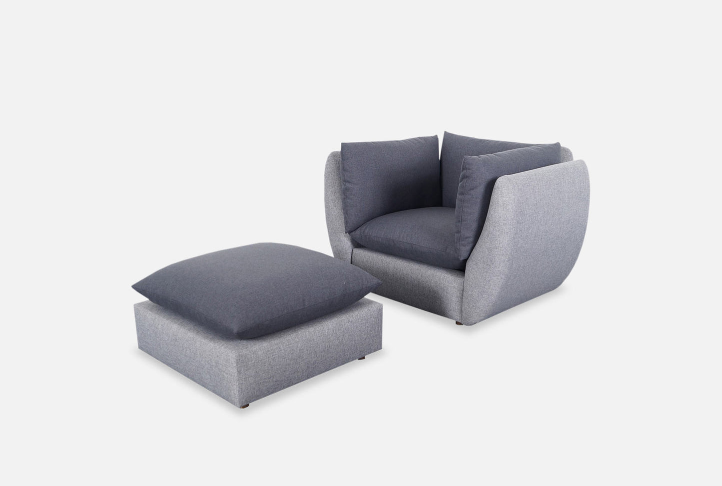 Mid-Century Modern Lounge Chair & Ottoman