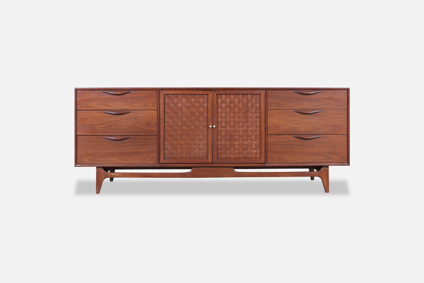 Mid-Century Modern "Perception" Walnut Dresser by Warren Church for Lane