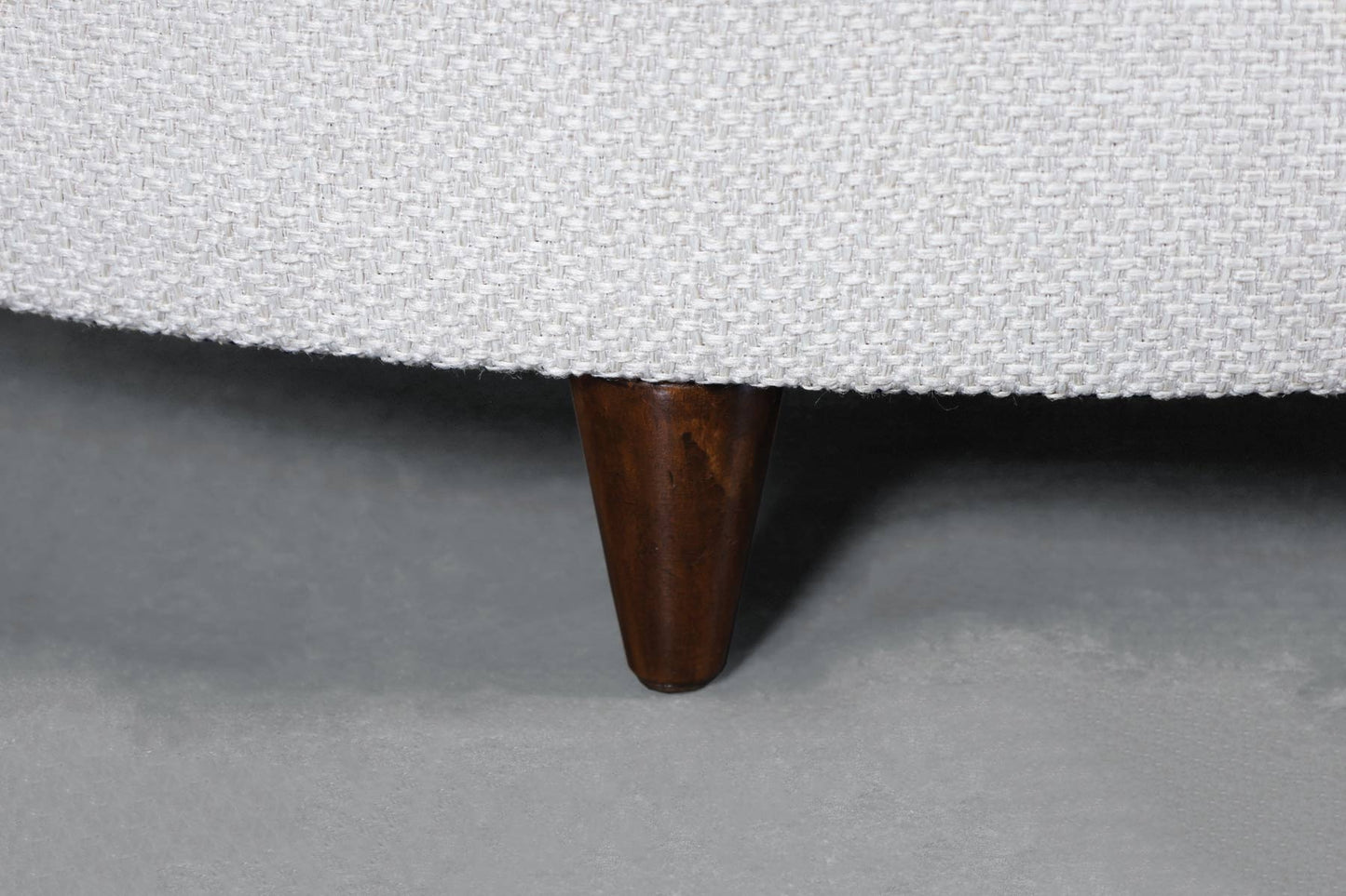 Mid-Century Modern Round Sunburst Ottoman