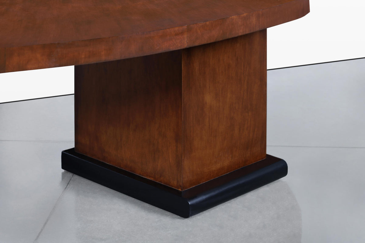 Mid-Century Modern Sculptural Biomorphic Walnut Executive Desk
