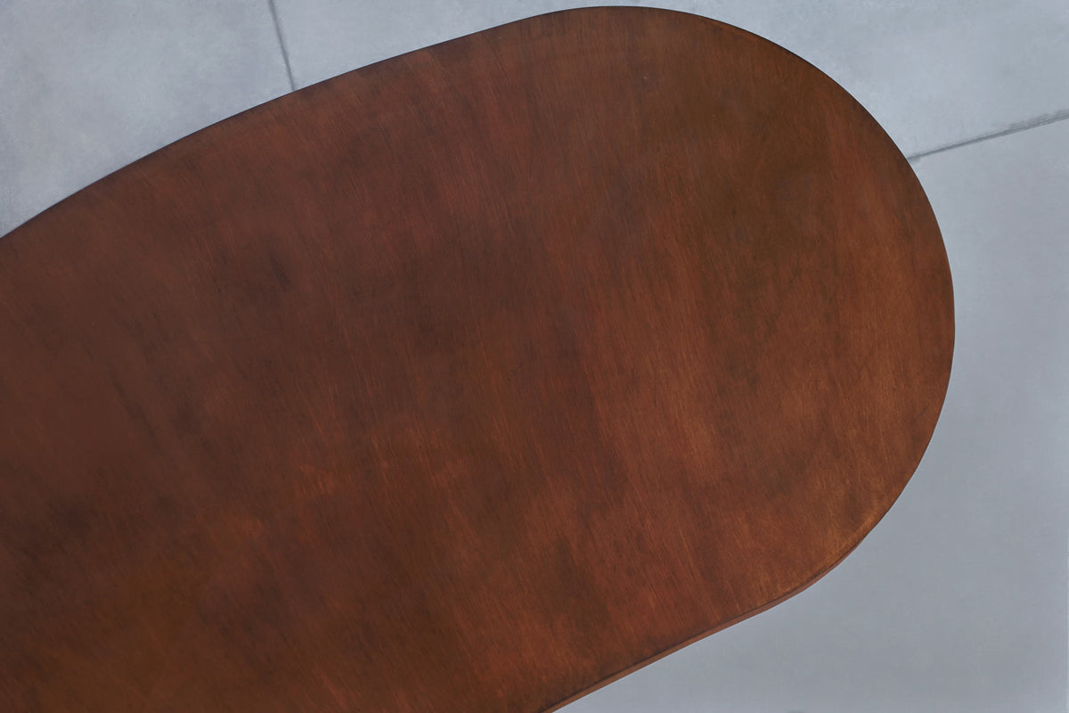 Mid-Century Modern Sculptural Biomorphic Walnut Executive Desk