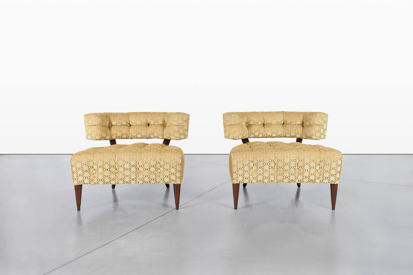 Mid-Century Modern Sculptural Lounge Chairs Attributed to Billy Haines
