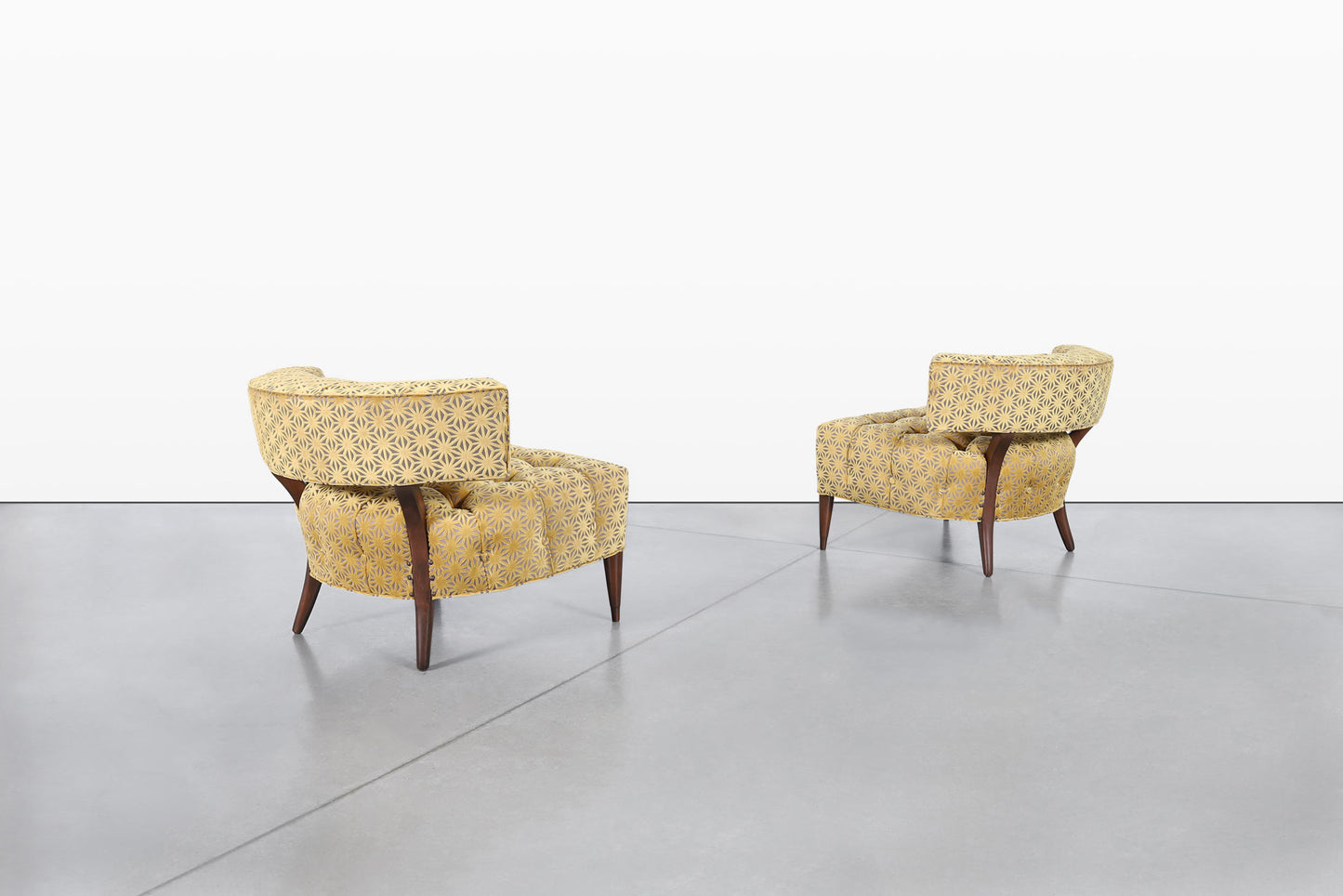 Mid-Century Modern Sculptural Lounge Chairs Attributed to Billy Haines