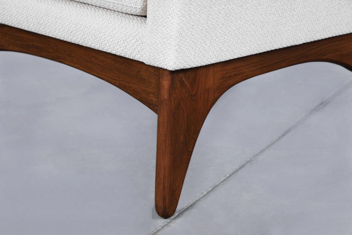 Mid-Century Modern Sculptural Walnut Lounge Chairs by Kroehler