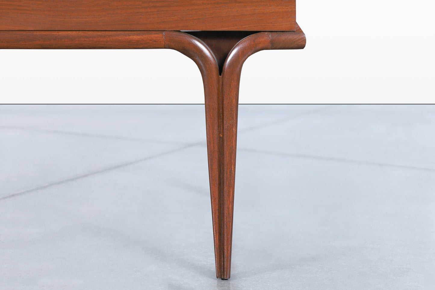 Mid-Century Modern Sculptural Walnut Side Tables/Nightstands