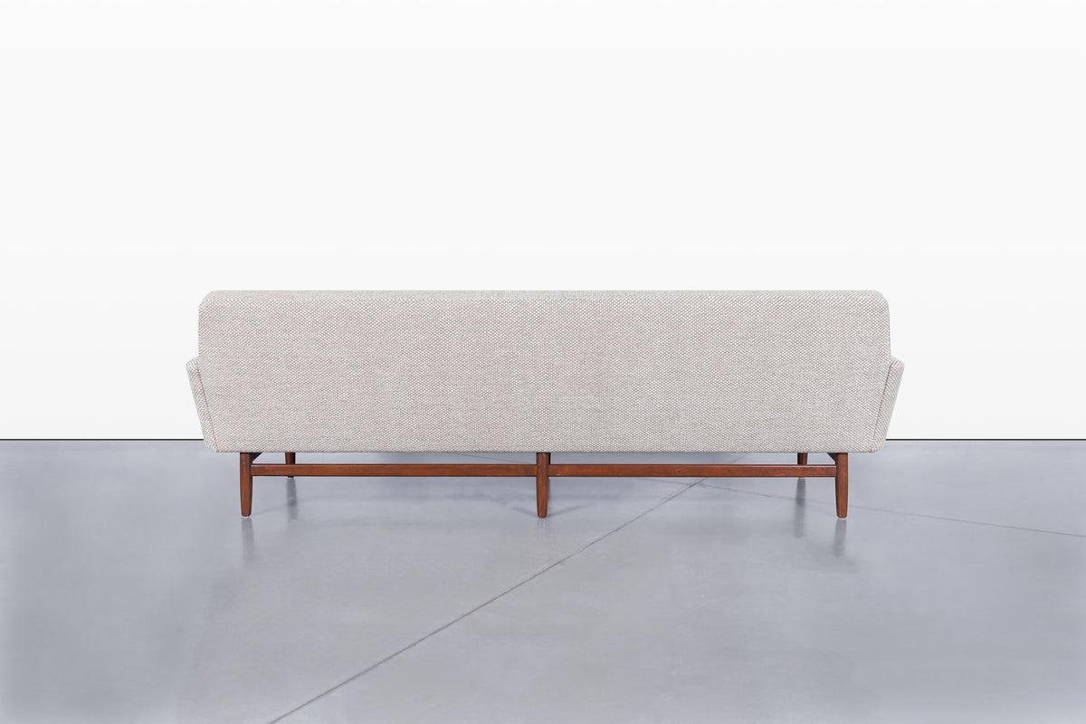 Mid-Century Modern Sculptural Walnut Sofa, 1960s