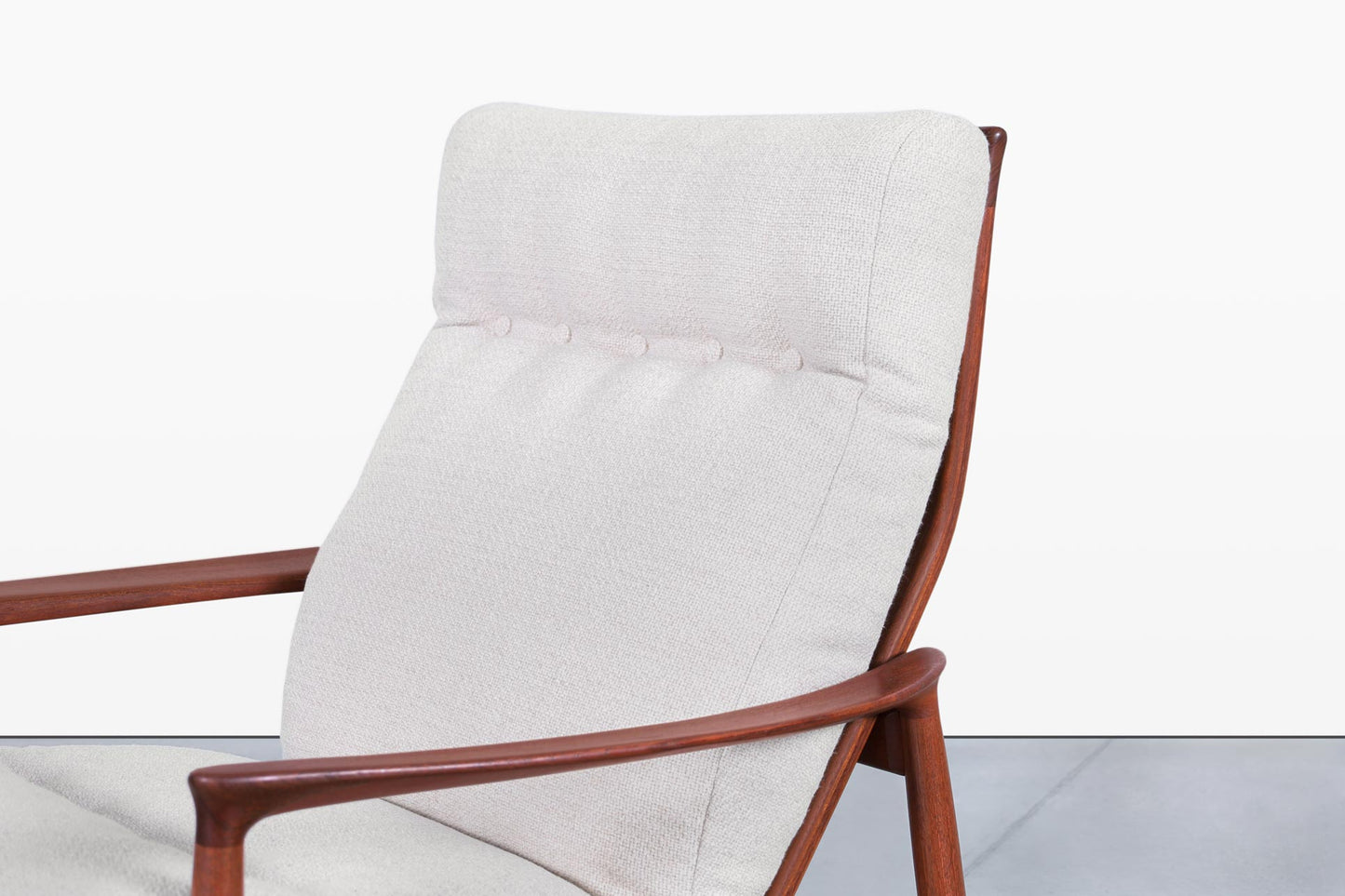 Mid-Century Modern “Stanford” Teak Lounge Chair by Folke Ohlsson for DUX
