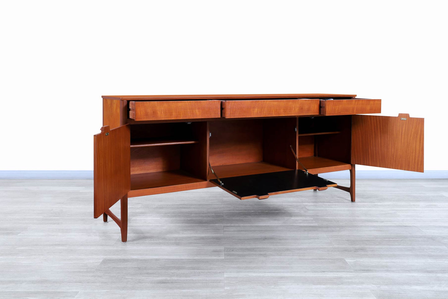Mid-Century Modern Teak Credenza by Nathan Furniture