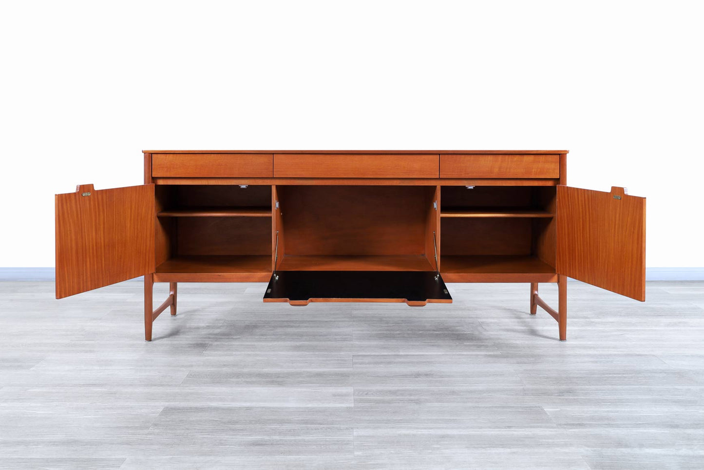 Mid-Century Modern Teak Credenza by Nathan Furniture