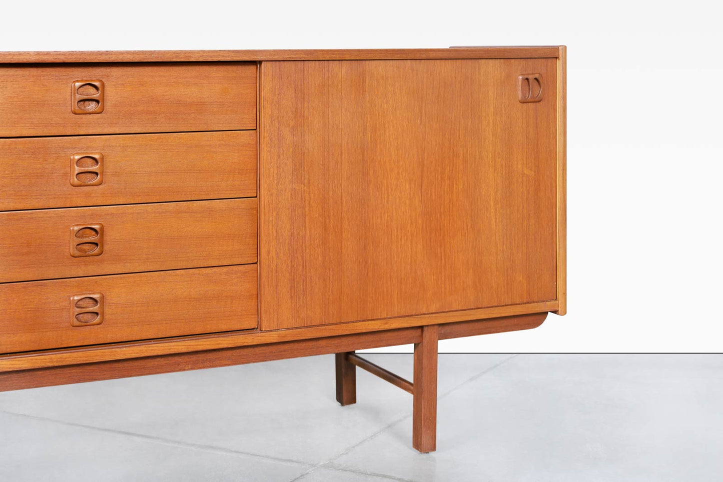 Mid-Century Modern Teak "Korsor" Credenza by Erik Wortz