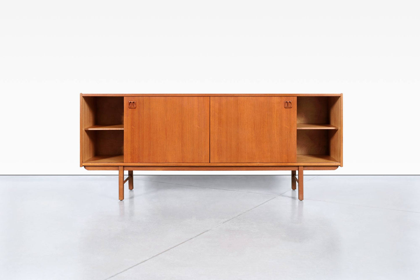 Mid-Century Modern Teak "Korsor" Credenza by Erik Wortz