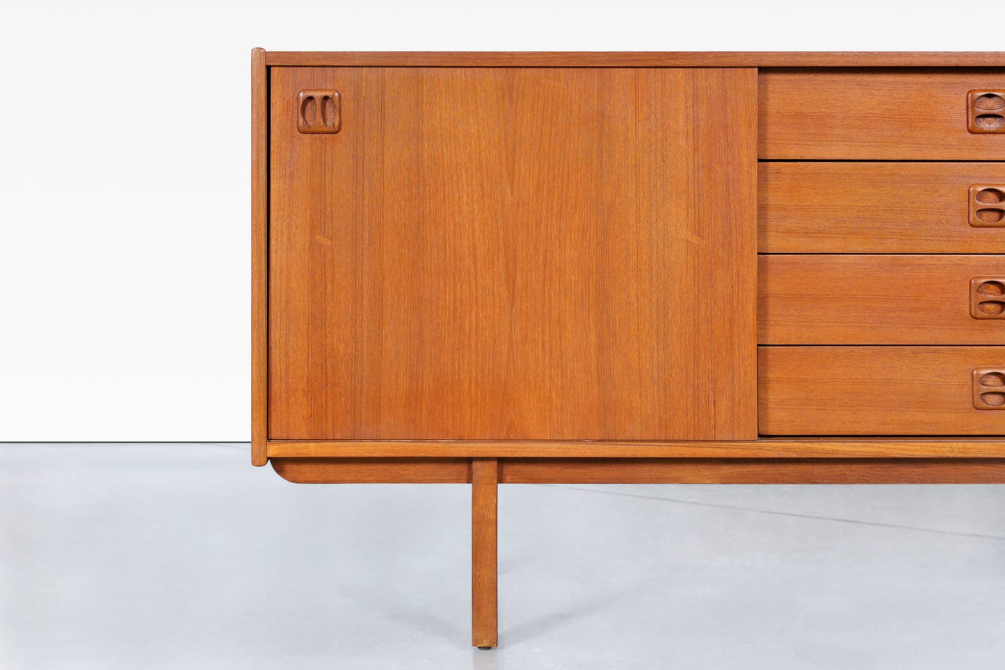 Mid-Century Modern Teak "Korsor" Credenza by Erik Wortz