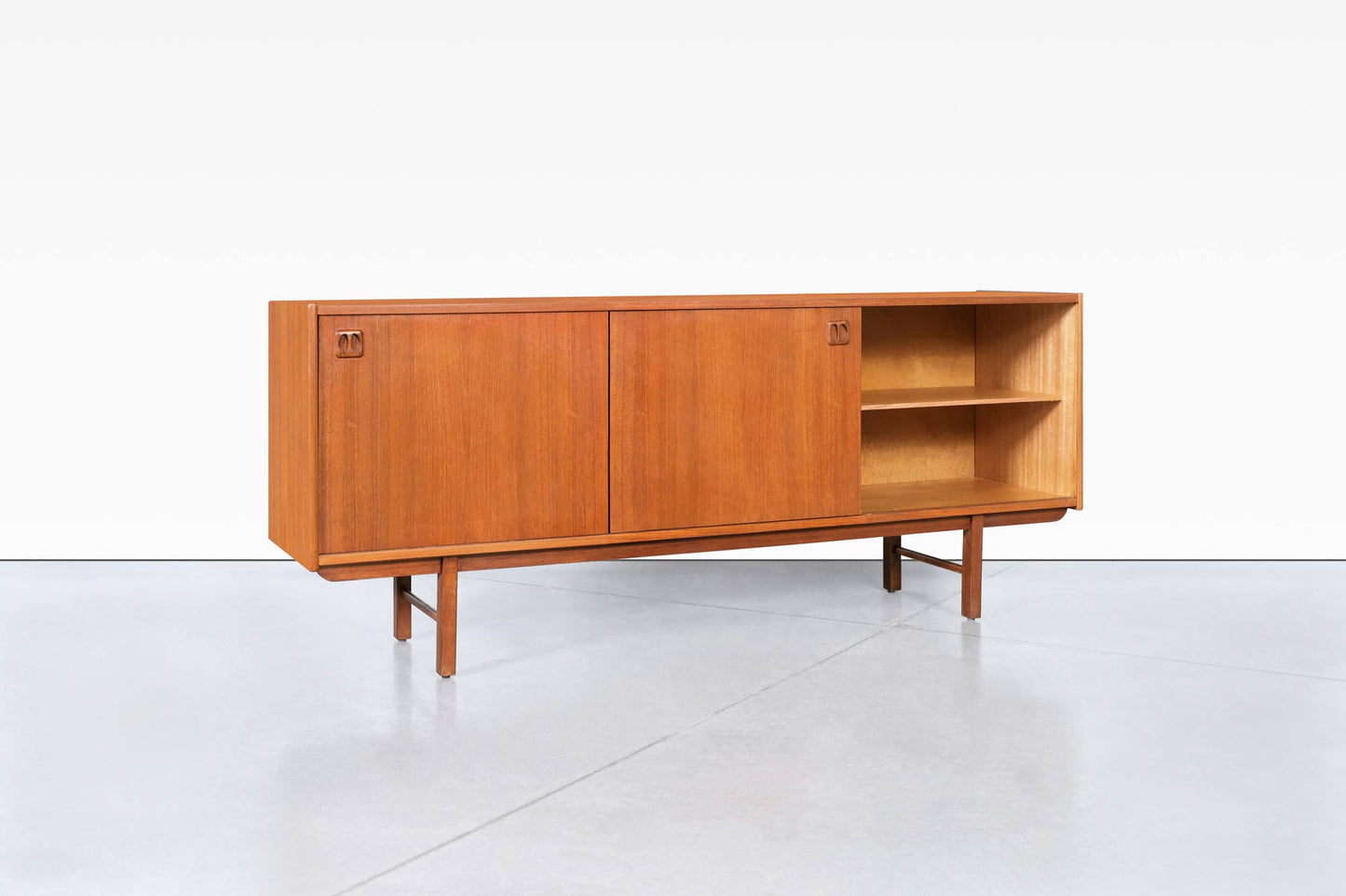 Mid-Century Modern Teak "Korsor" Credenza by Erik Wortz