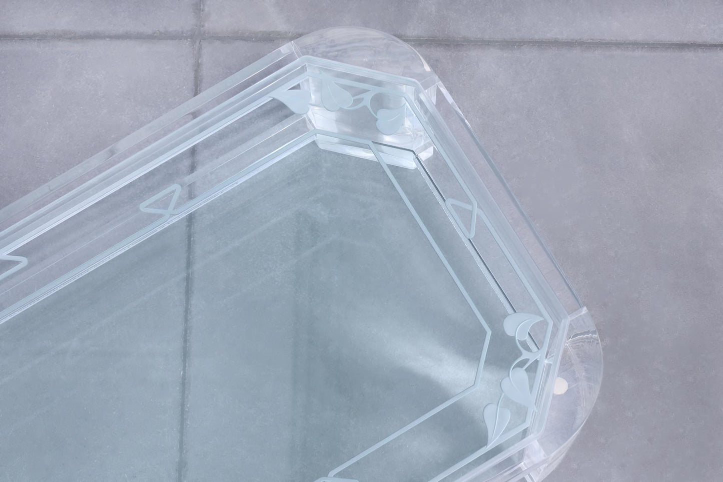 Mid-Century Modern Two-Tiered Lucite Coffee Table