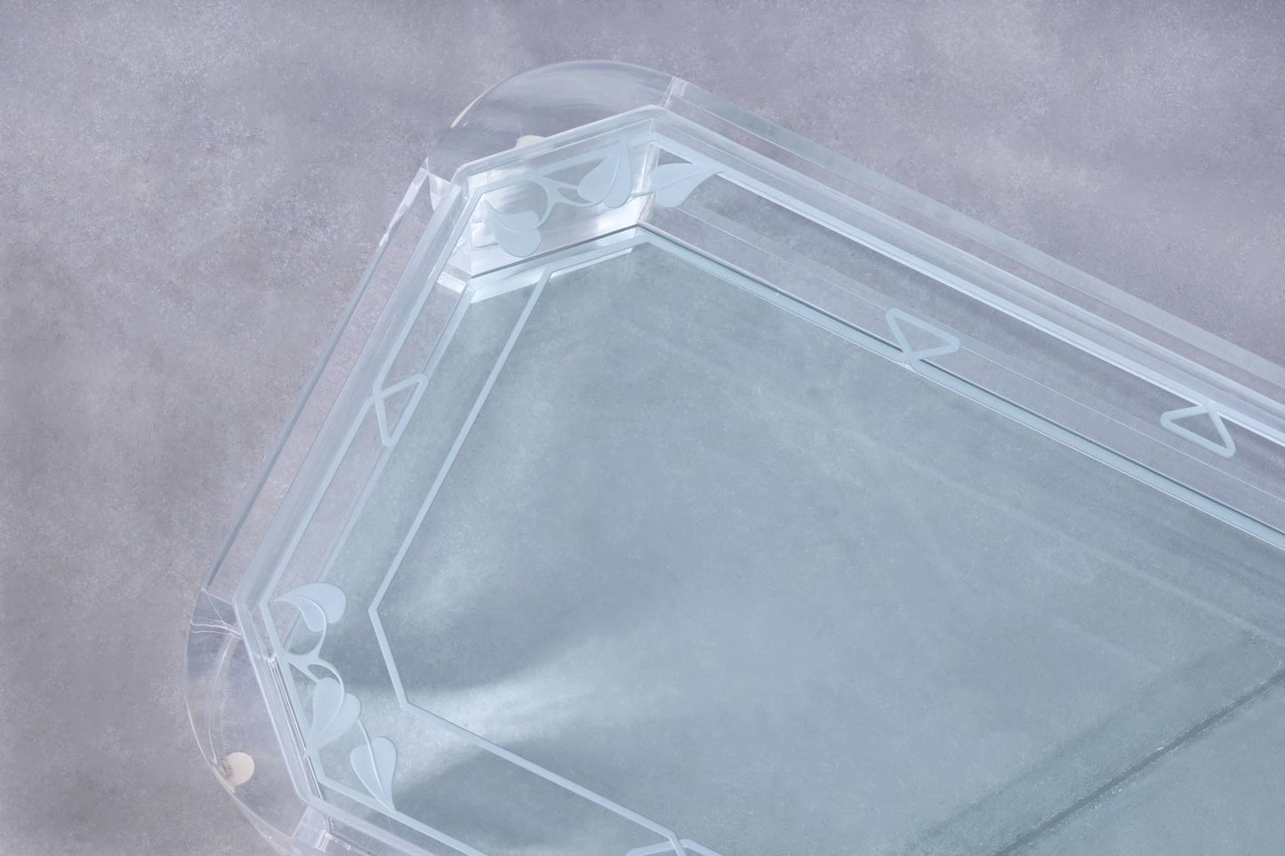 Mid-Century Modern Two-Tiered Lucite Coffee Table