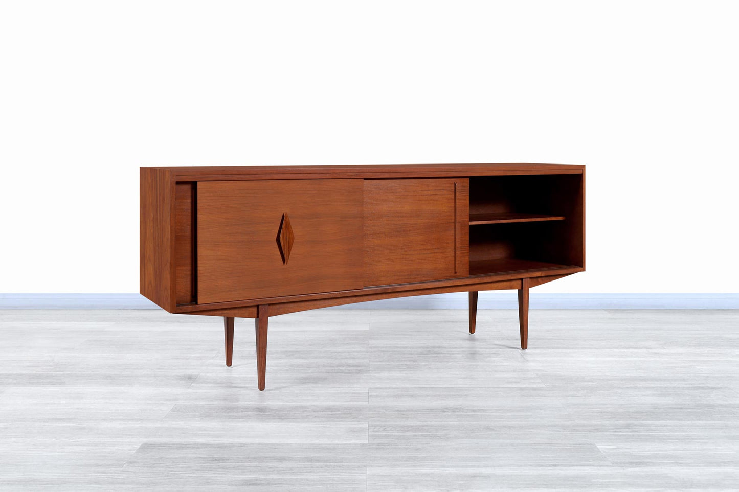 Mid-Century Modern Walnut Credenza