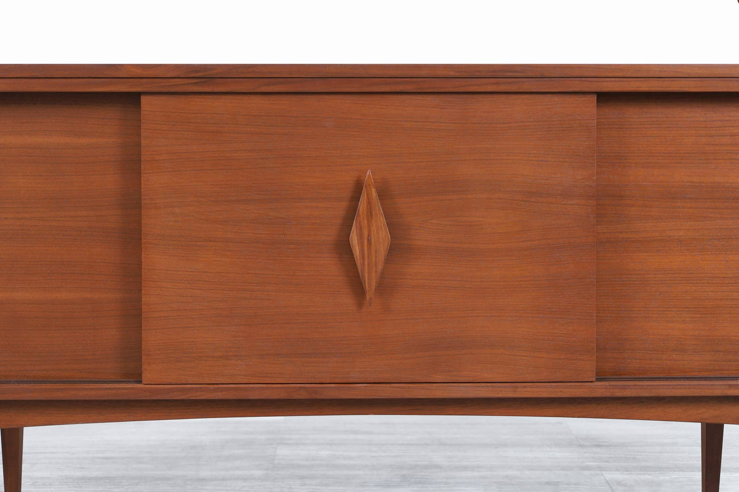 Mid-Century Modern Walnut Credenza