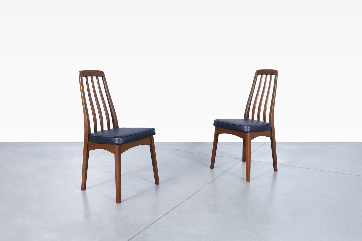 Mid-Century Modern Walnut Dining Chairs