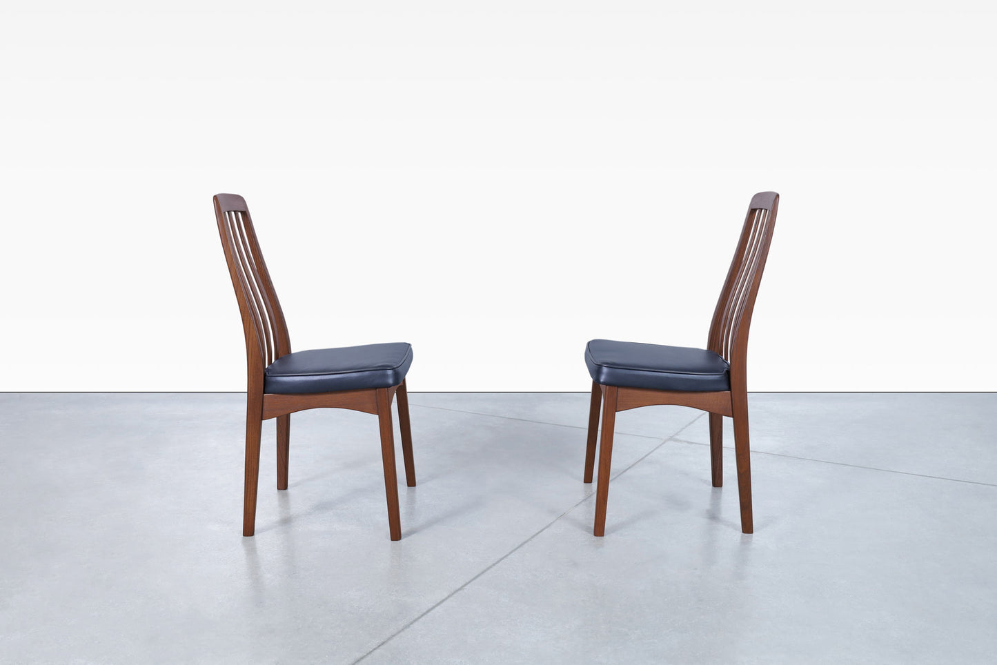 Mid-Century Modern Walnut Dining Chairs