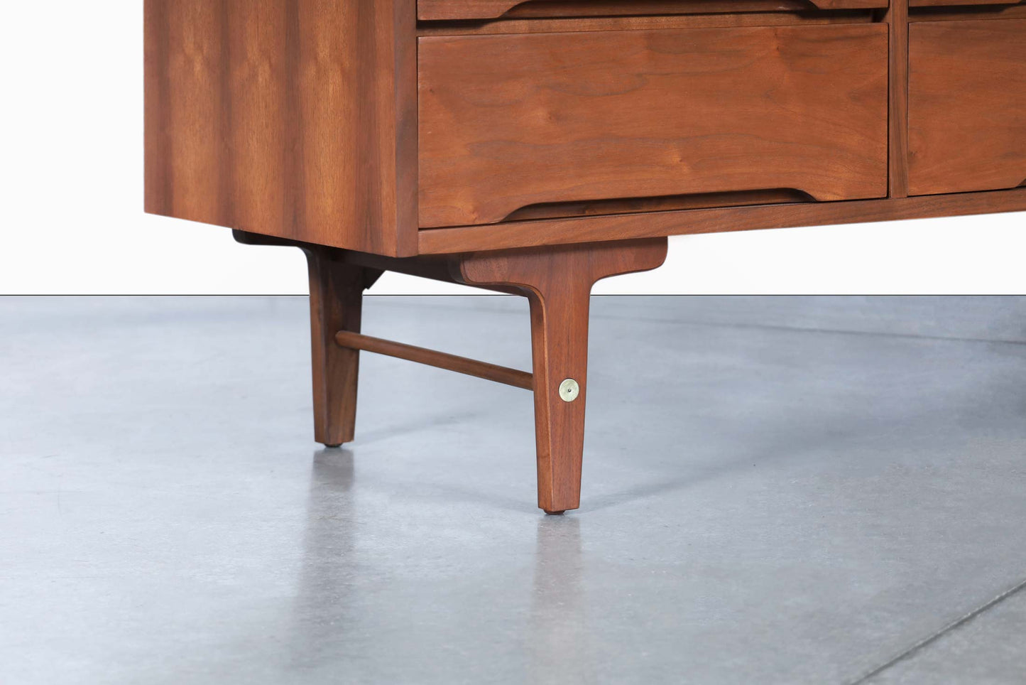 Mid-Century Modern Walnut Dresser by Stanley Furniture