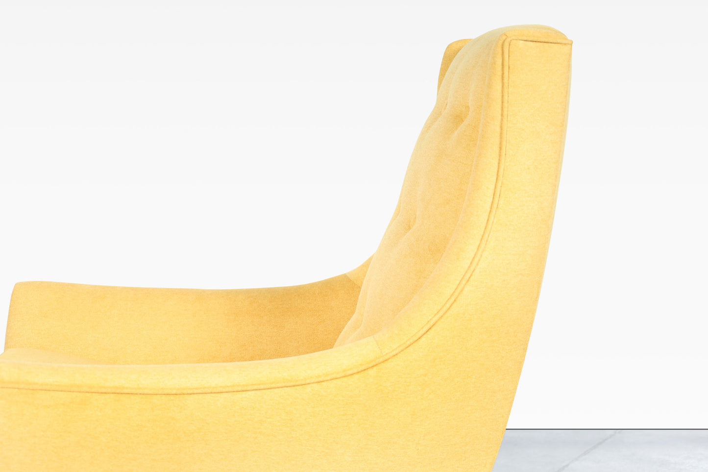 Mid-Century Modern Walnut High-Back Lounge Chairs