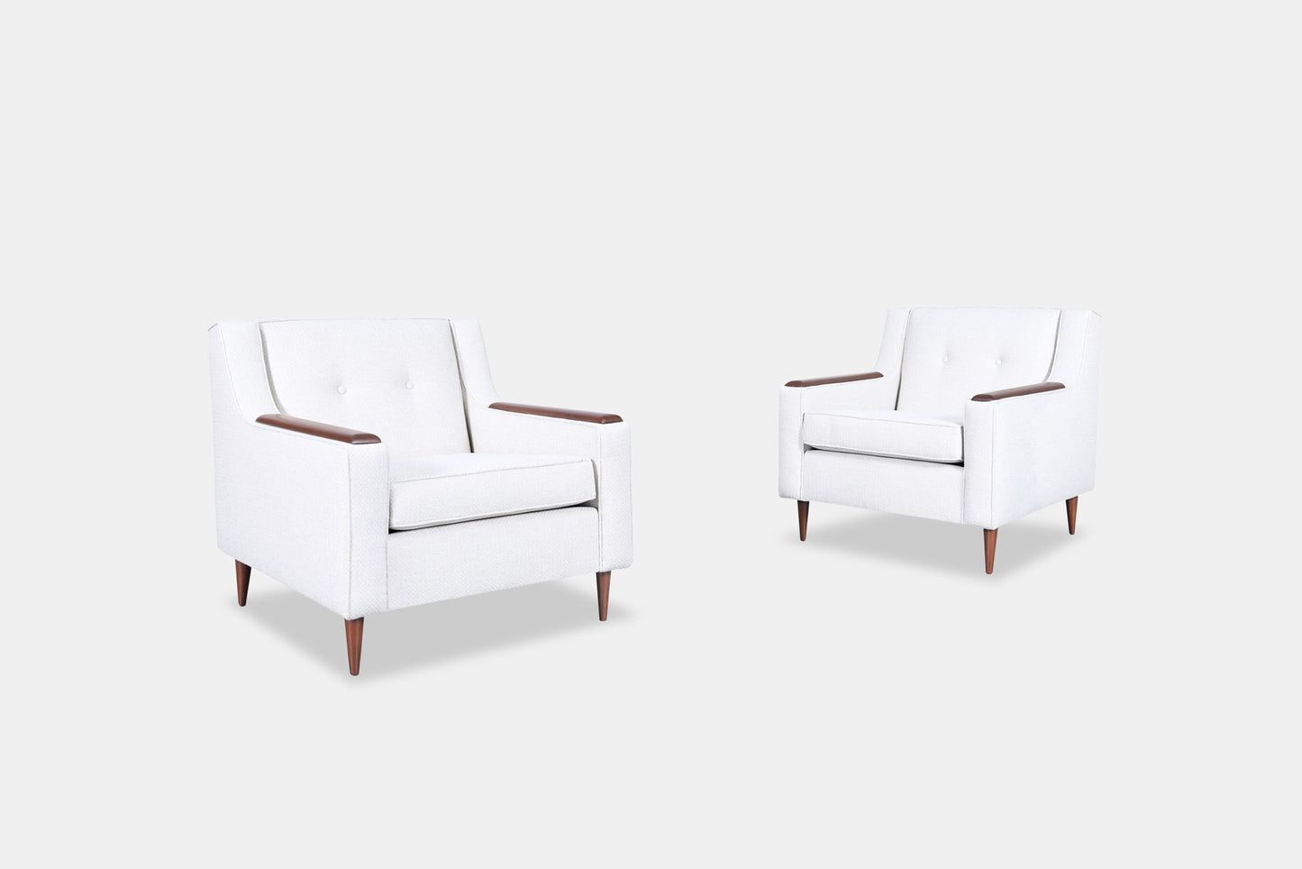 Mid-Century Modern Walnut Lounge Chairs