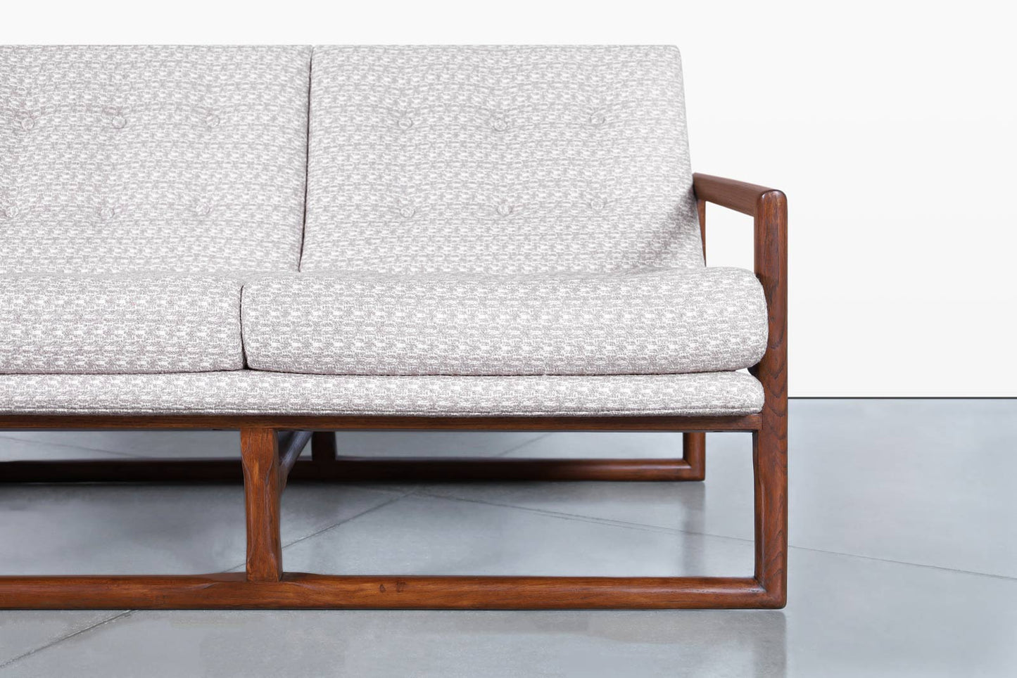 Mid-Century Modern Walnut Sofa Attributed to Milo Baughman