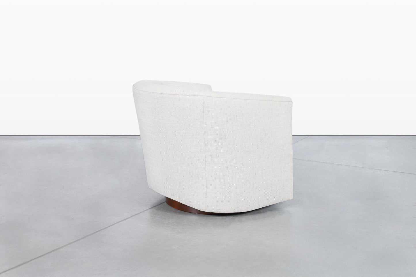 Mid-Century Modern Walnut Swivel Lounge Chairs