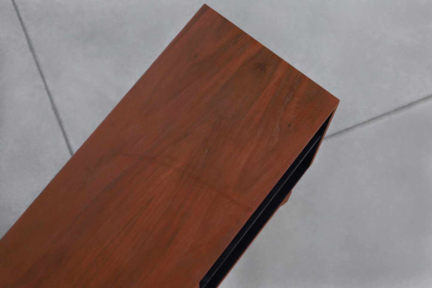 Mid-Century Modern Walnut Tambour Door Credenza
