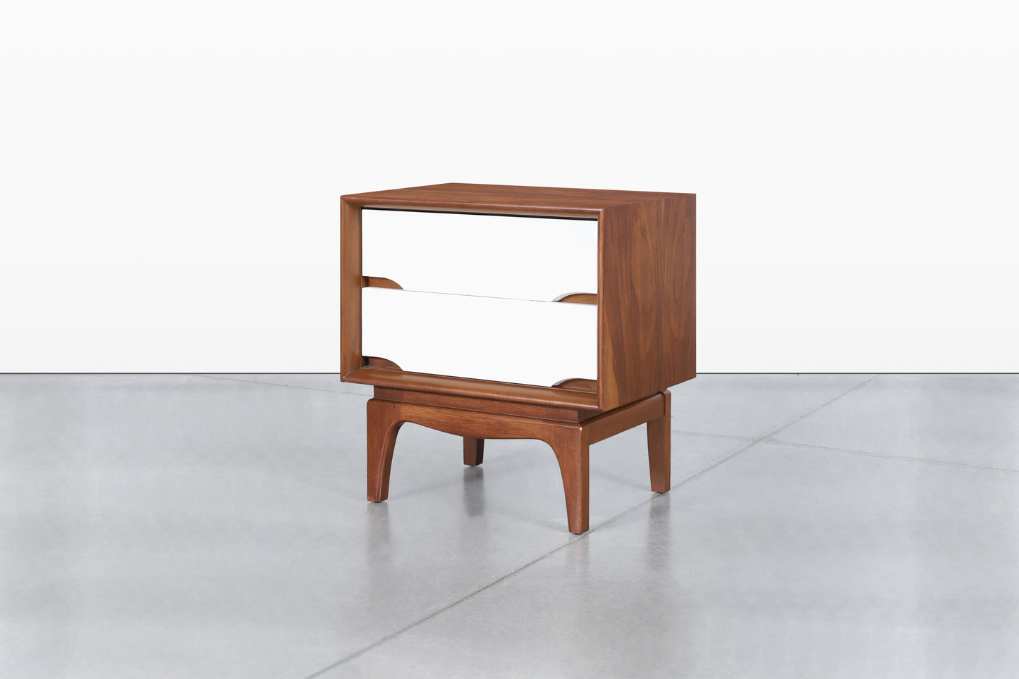 Mid-Century Modern Walnut and Lacquer Nightstands by Kent Coffey