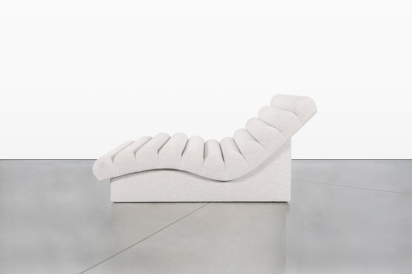 Mid-Century Modern “Wave” Chaise Lounge Styled After Adrian Pearsall