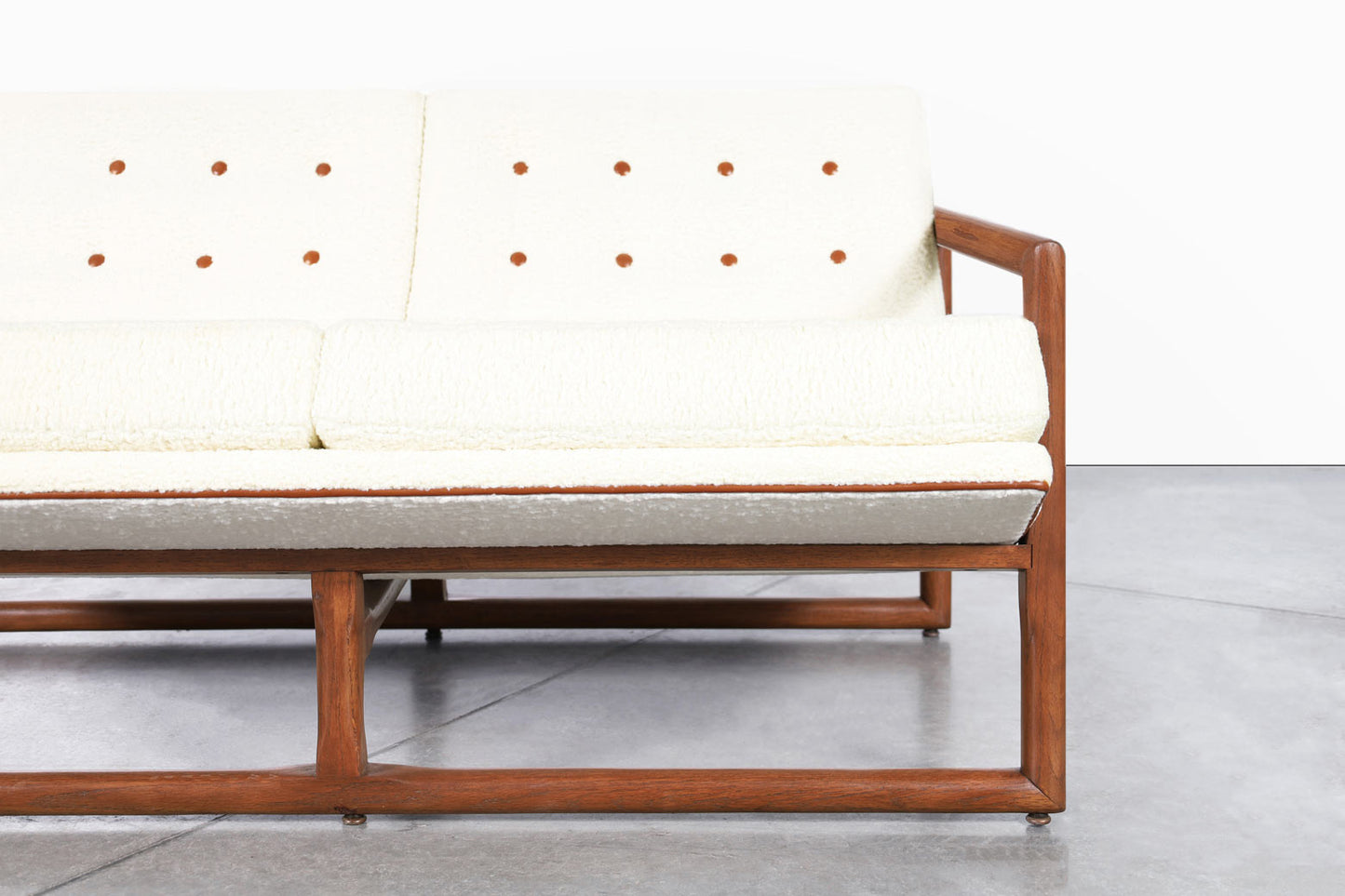 Mid-Century Modern "Cube" Loveseat Attributed to Milo Baughman